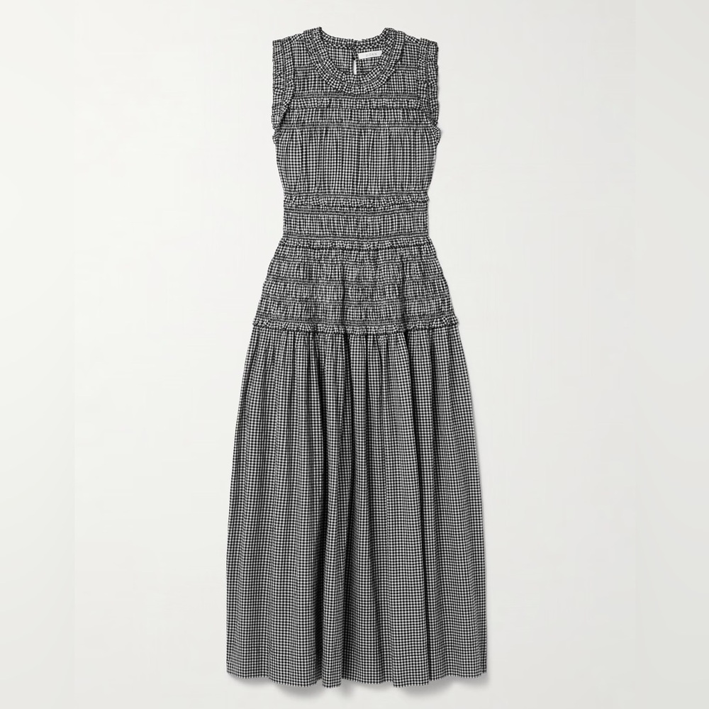 Doen Mallory Gingham Maxi Dress Cotton Medium
